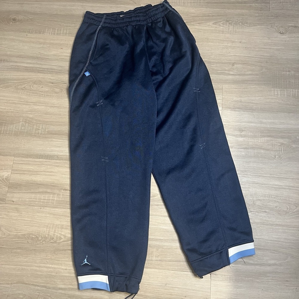 Jordan Sweatpants Joggers Mens Large Navy Blue North Carolina Tar Heels Jumpman